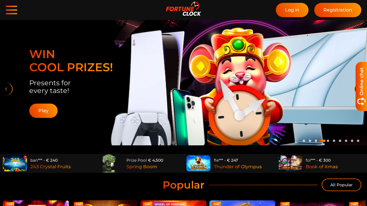 Fortune Clock Casino review Screenshot Fortune Clock Casino review Screenshot