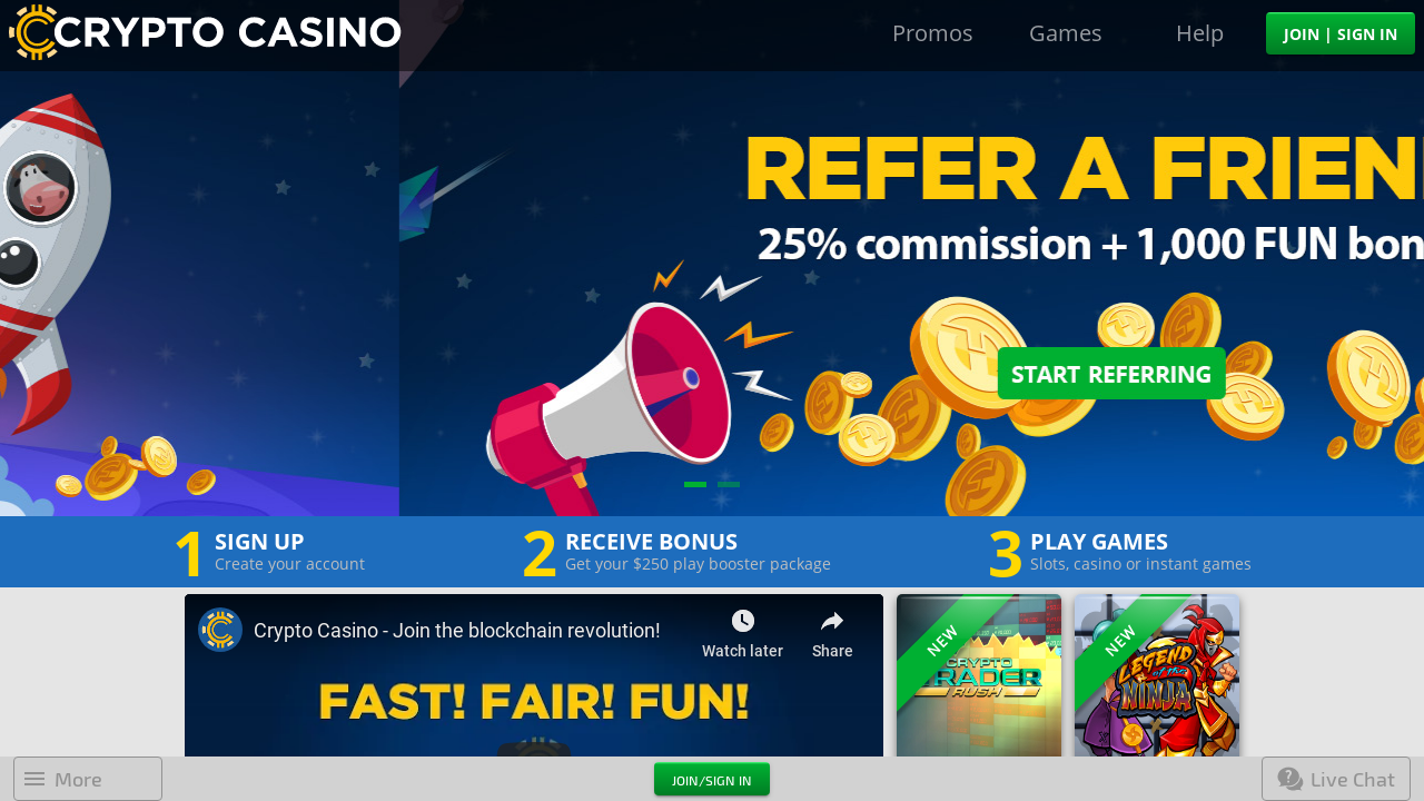 CryptoCasino review Screenshot CryptoCasino review Screenshot
