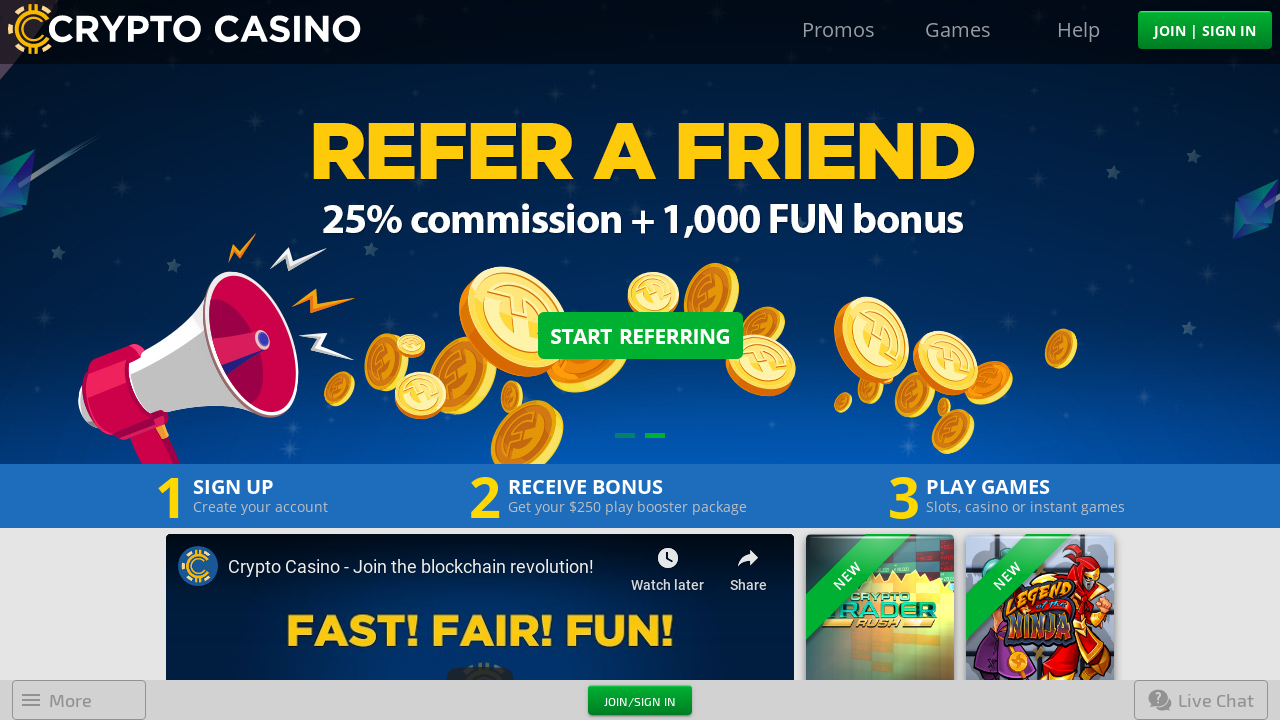 CryptoCasino review Screenshot CryptoCasino review Screenshot