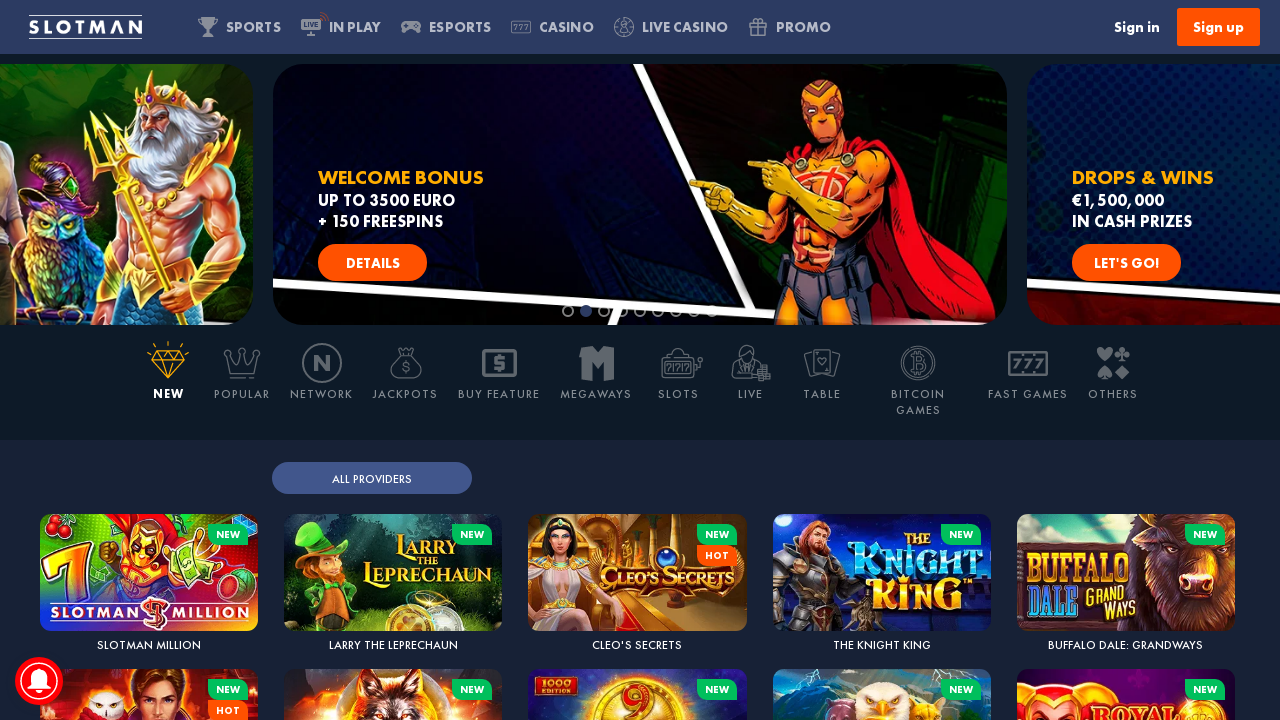 Slotman Casino review Screenshot Slotman Casino review Screenshot