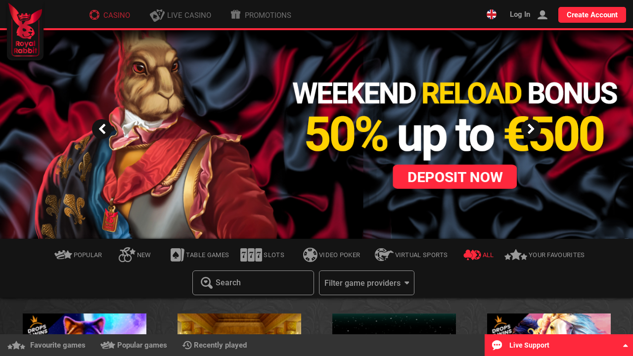 Royal Rabbit Casino review Screenshot Royal Rabbit Casino review Screenshot