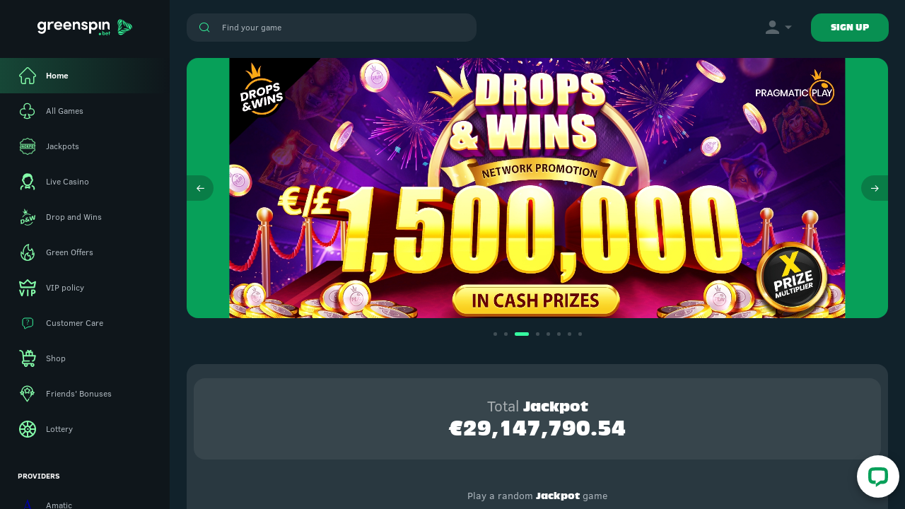 GreenSpin Casino review Screenshot GreenSpin Casino review Screenshot