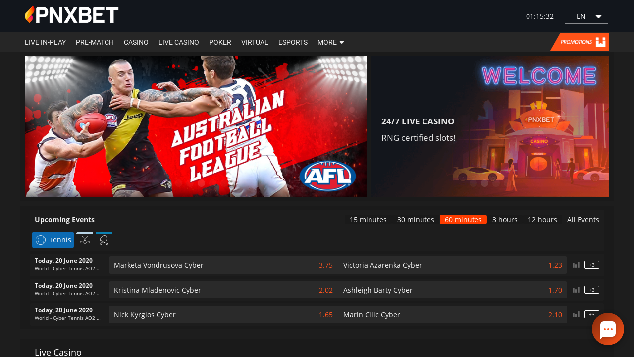 PNXBet review Screenshot PNXBet review Screenshot