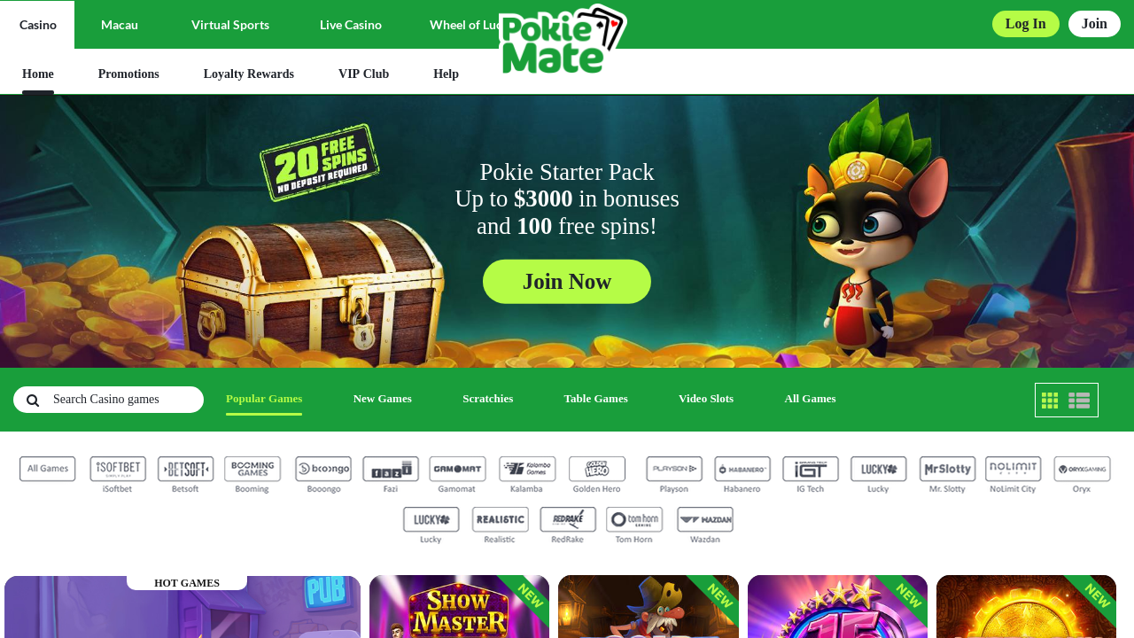 Pokie Mate Casino review Screenshot Pokie Mate Casino review Screenshot