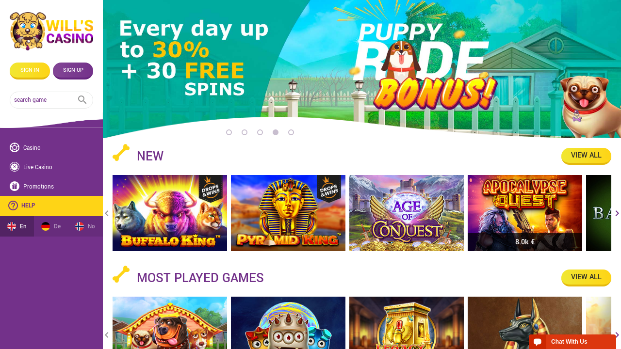Wills Casino review Screenshot Wills Casino review Screenshot