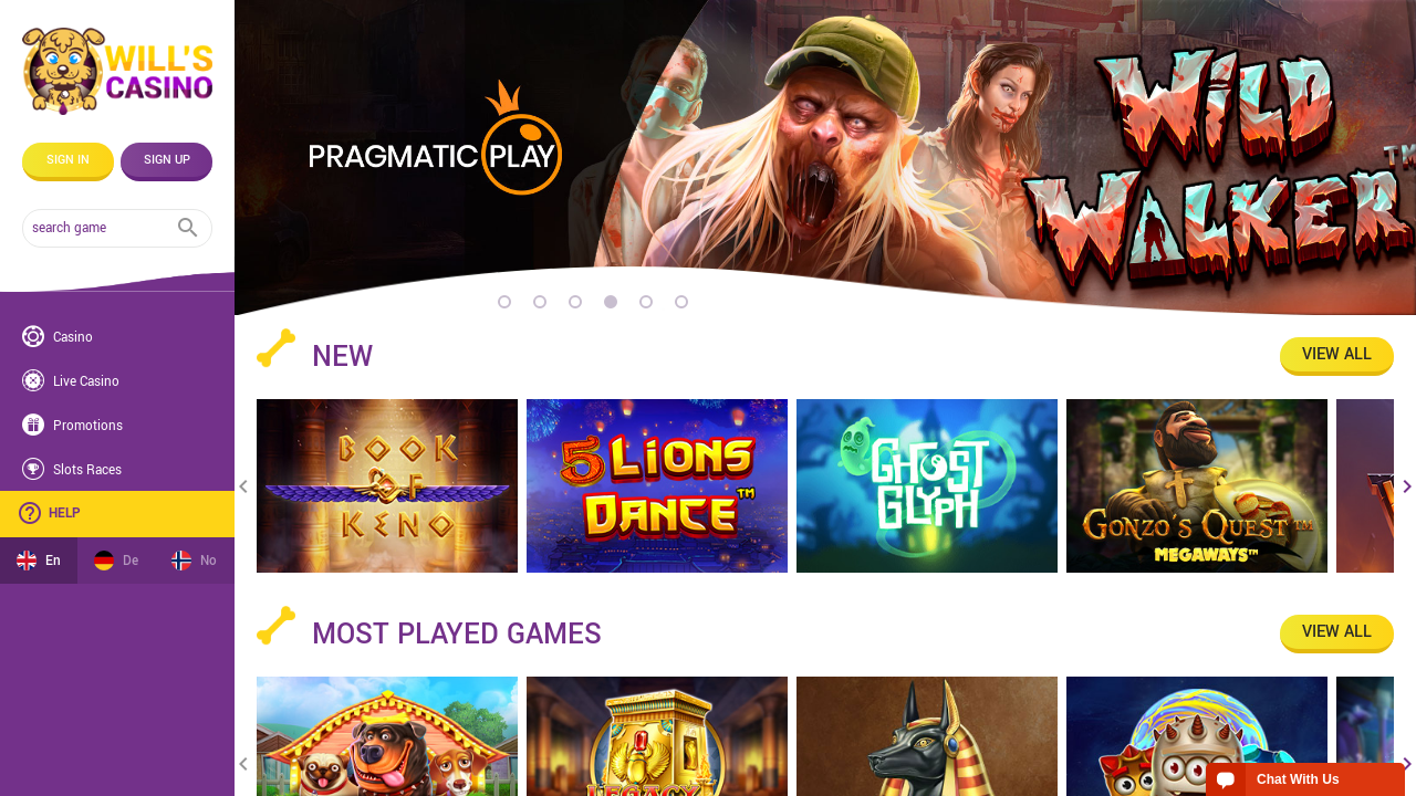 Wills Casino review Screenshot Wills Casino review Screenshot