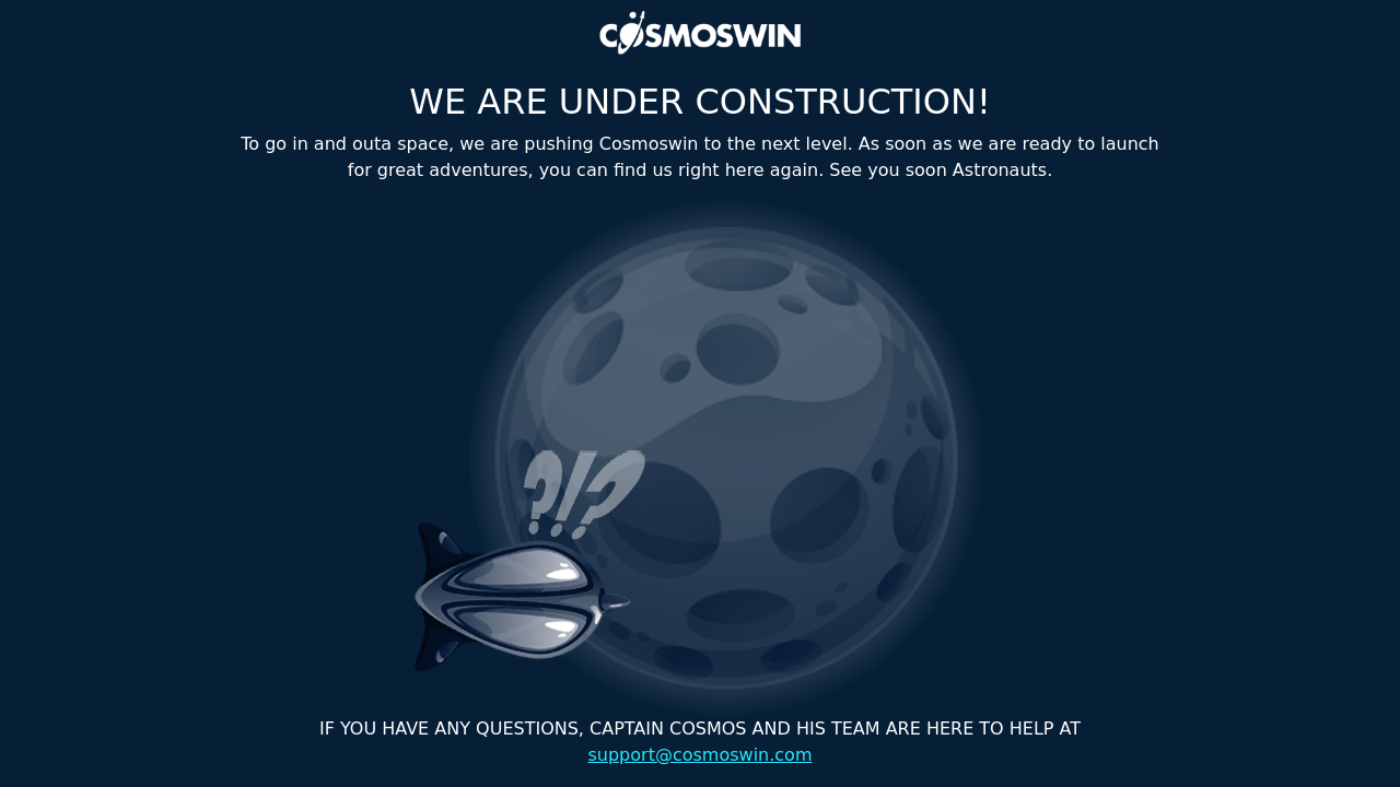 Cosmos Win Casino review Screenshot Cosmos Win Casino review Screenshot