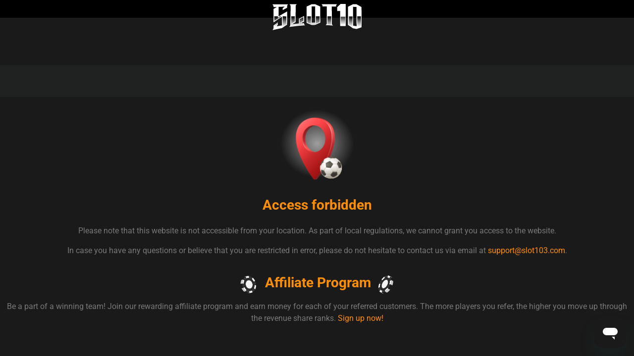 Slot10 Casino review Screenshot