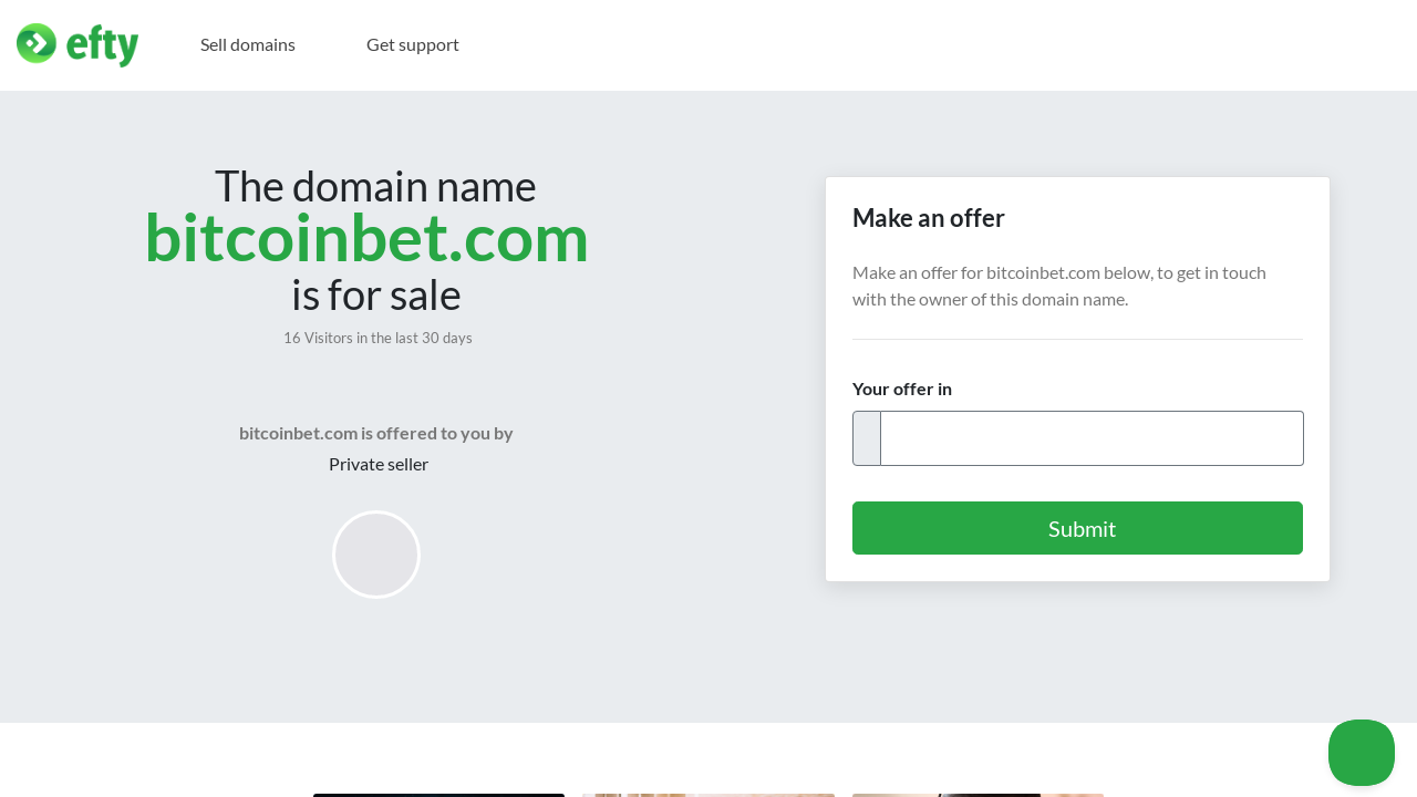 BitcoinBet review Screenshot