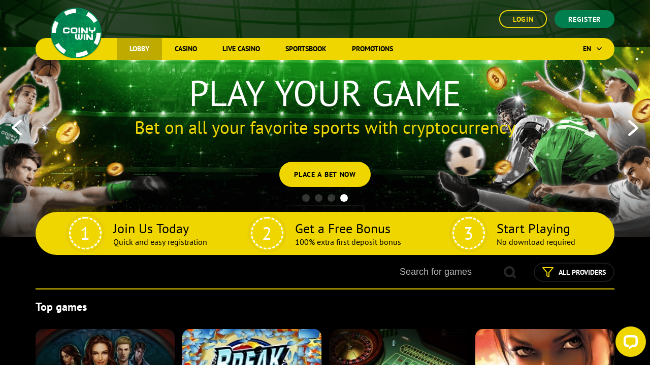 CoinyWin Casino review Screenshot CoinyWin Casino review Screenshot