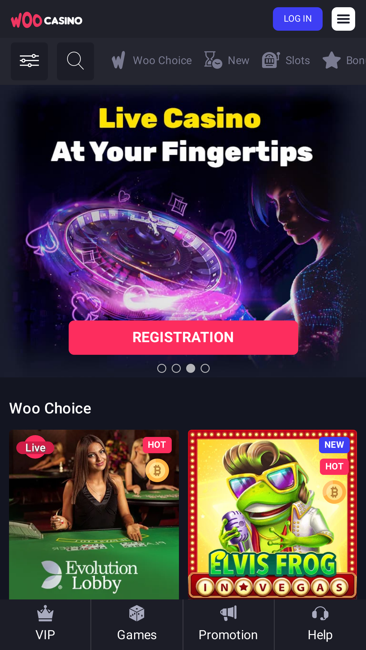WooCasino review Screenshot WooCasino review Screenshot