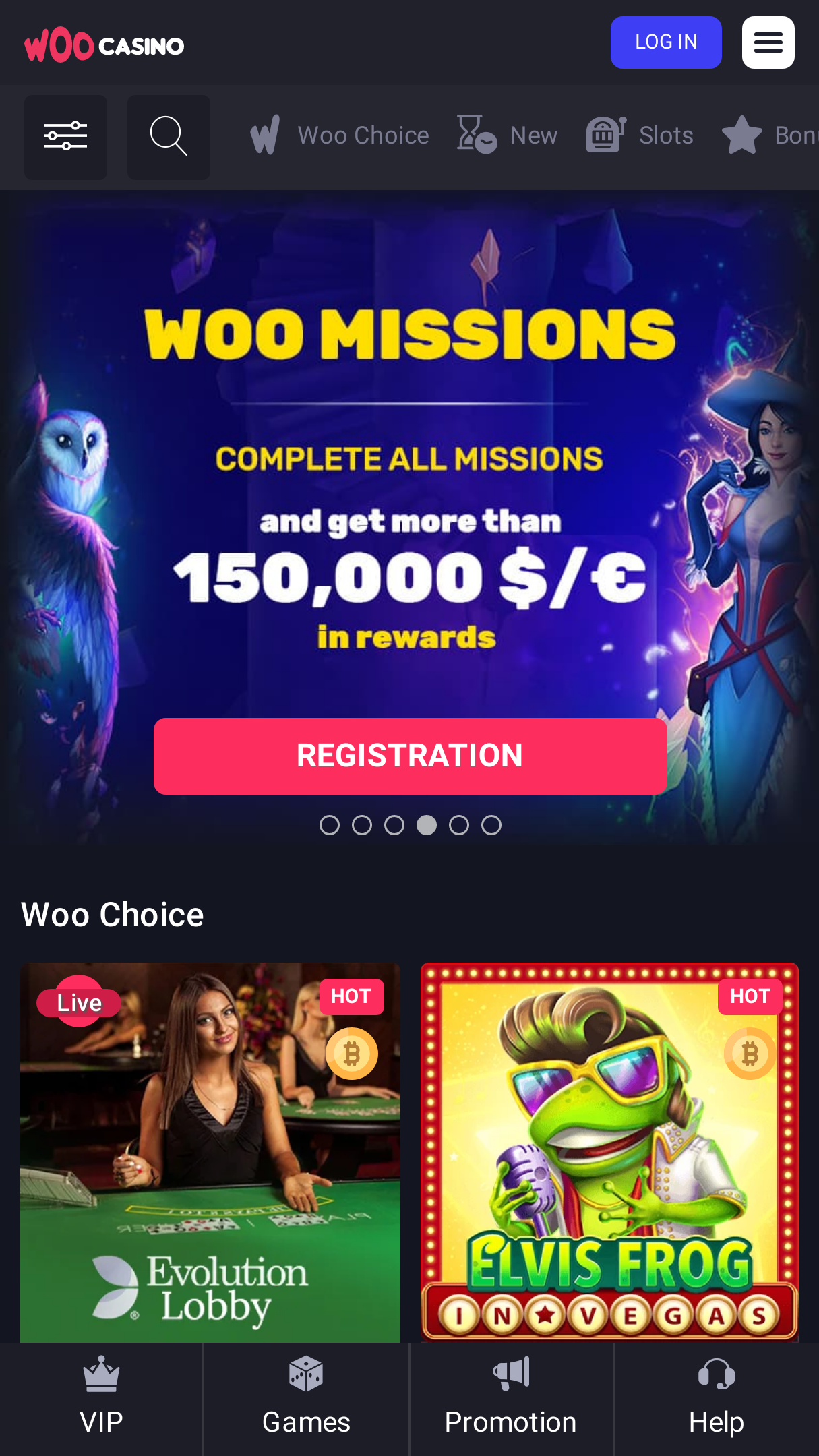 WooCasino review Screenshot WooCasino review Screenshot