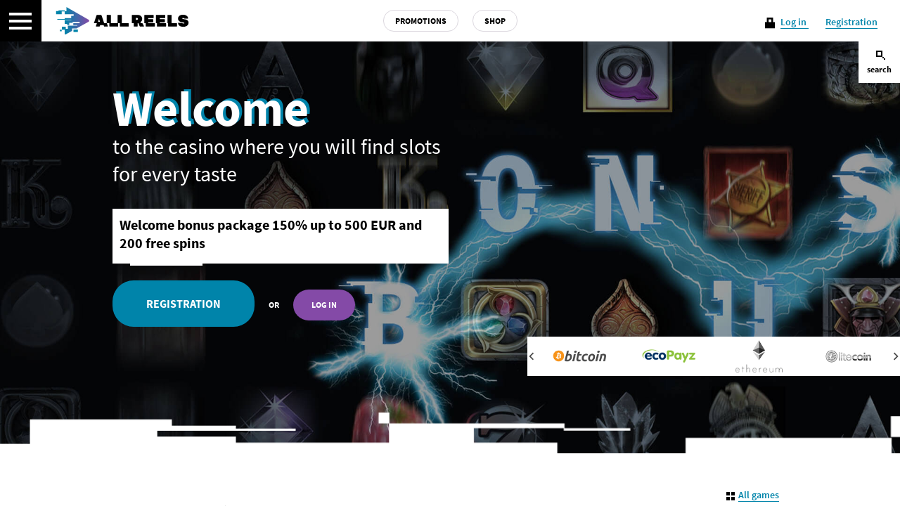 AllReels Casino review Screenshot AllReels Casino review Screenshot