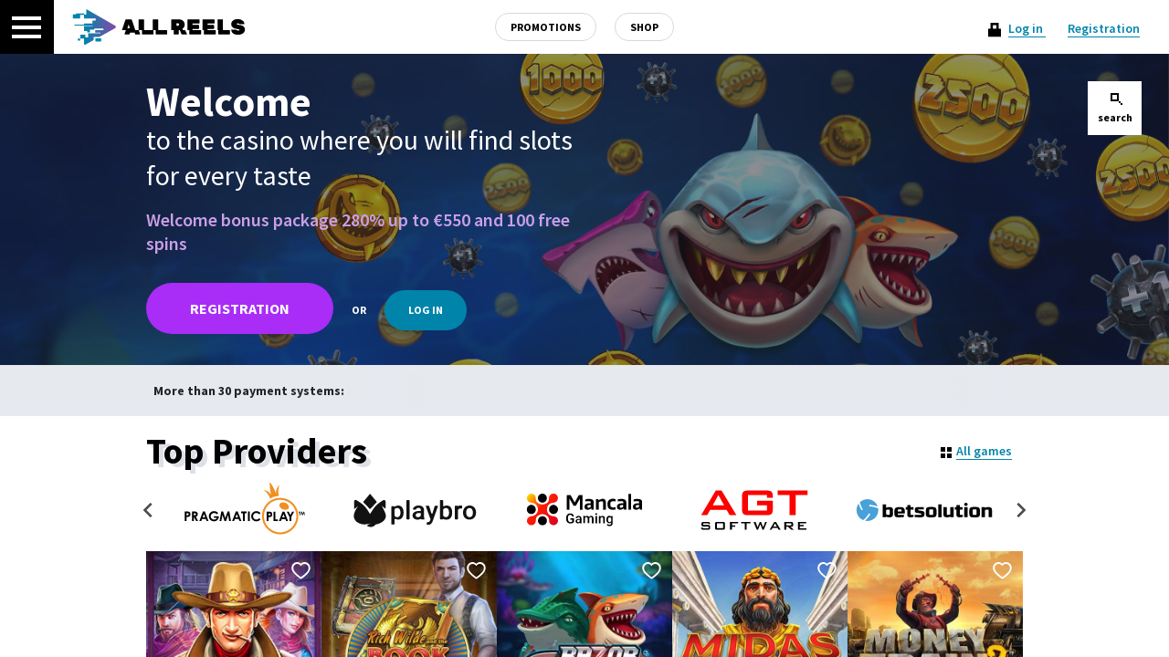 AllReels Casino review Screenshot AllReels Casino review Screenshot