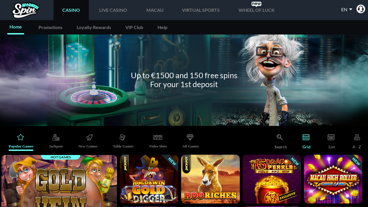 Spin Madness Casino review Screenshot Spin Madness Casino review Screenshot