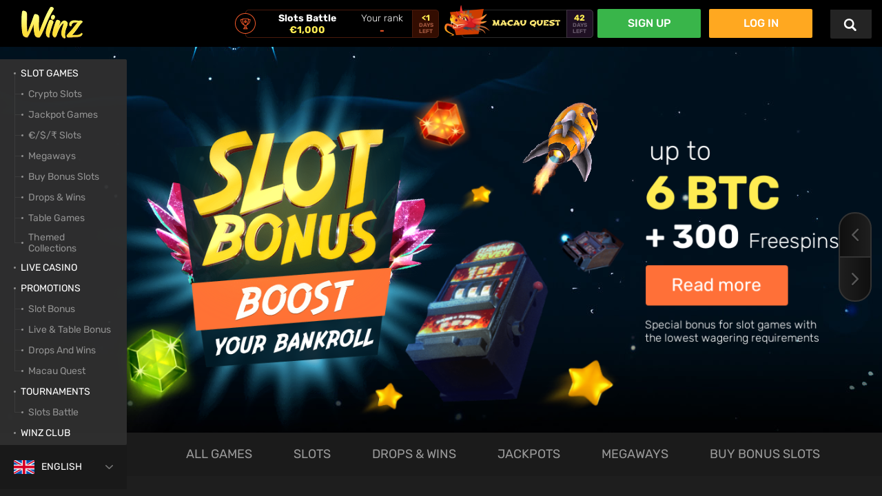 Winz Casino review Screenshot Winz Casino review Screenshot