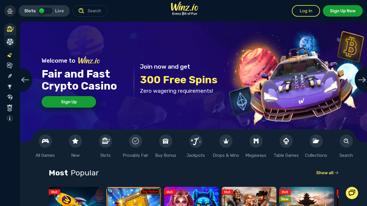 Winz Casino review Screenshot Winz Casino review Screenshot