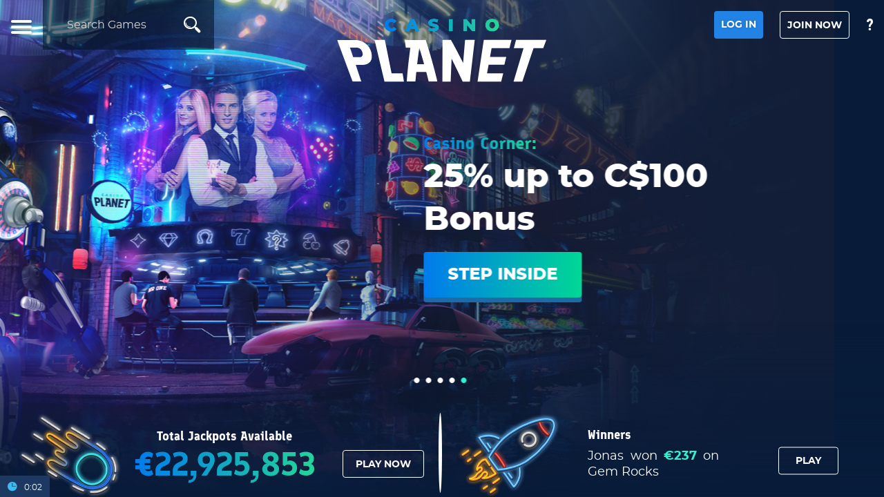 Casino Planet review Screenshot Casino Planet review Screenshot