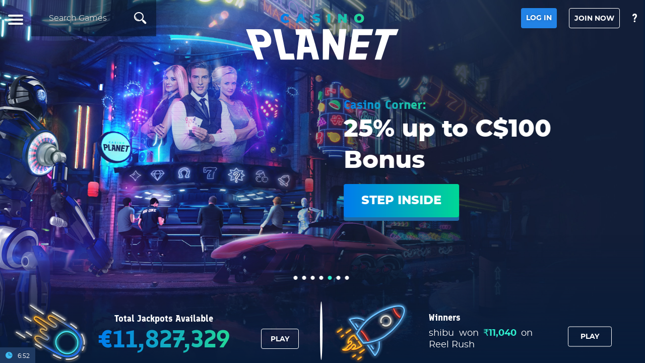 Casino Planet review Screenshot Casino Planet review Screenshot
