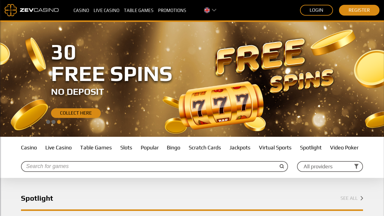 ZevCasino review Screenshot ZevCasino review Screenshot