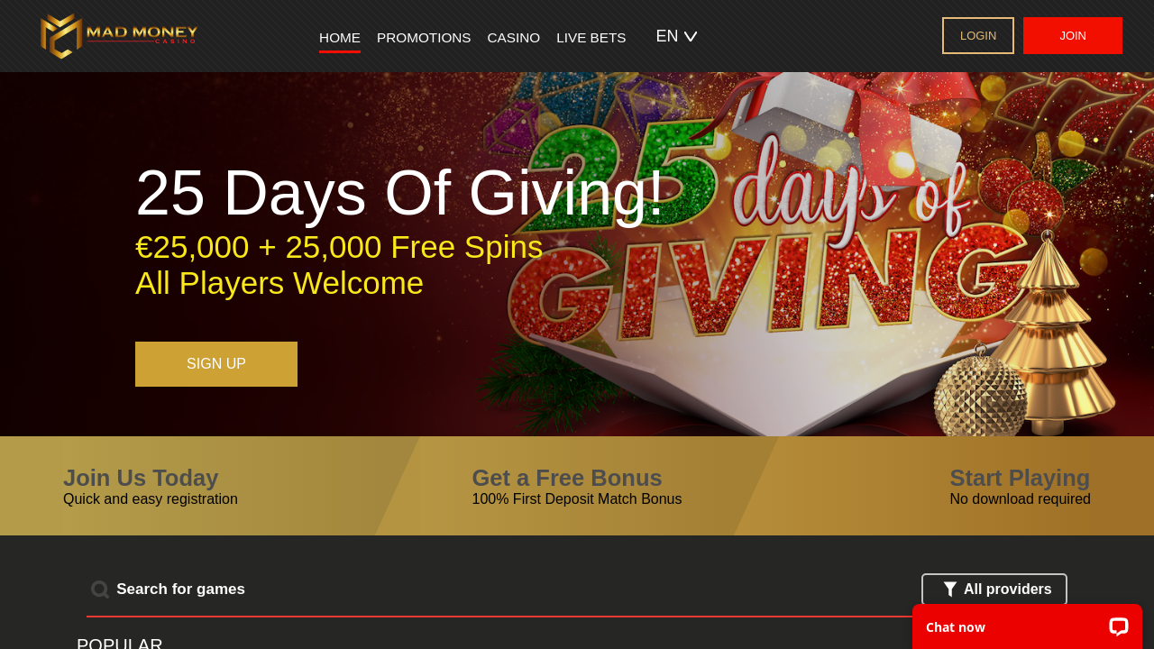 Mad Money Casino review Screenshot Mad Money Casino review Screenshot