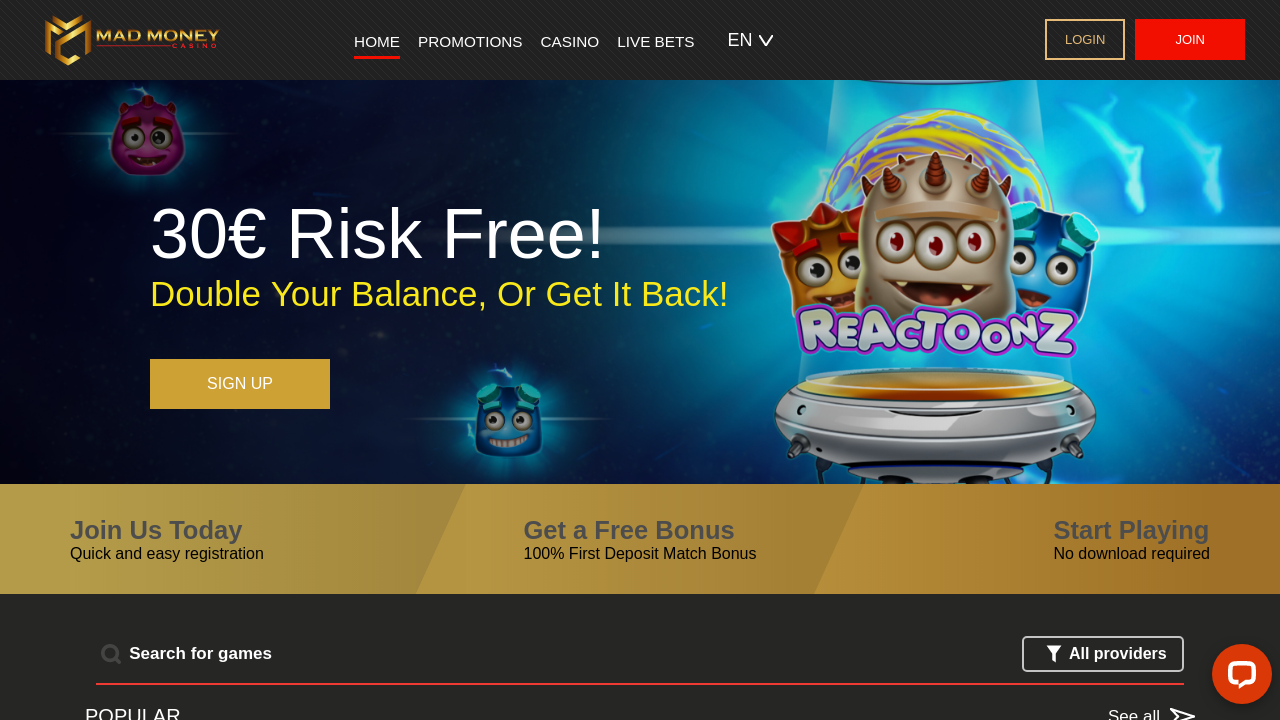 Mad Money Casino review Screenshot Mad Money Casino review Screenshot
