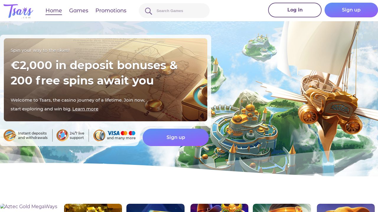 Tsars Casino review Screenshot Tsars Casino review Screenshot