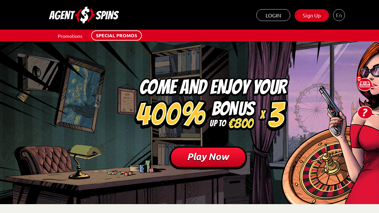 Agent Spins review Screenshot Agent Spins review Screenshot