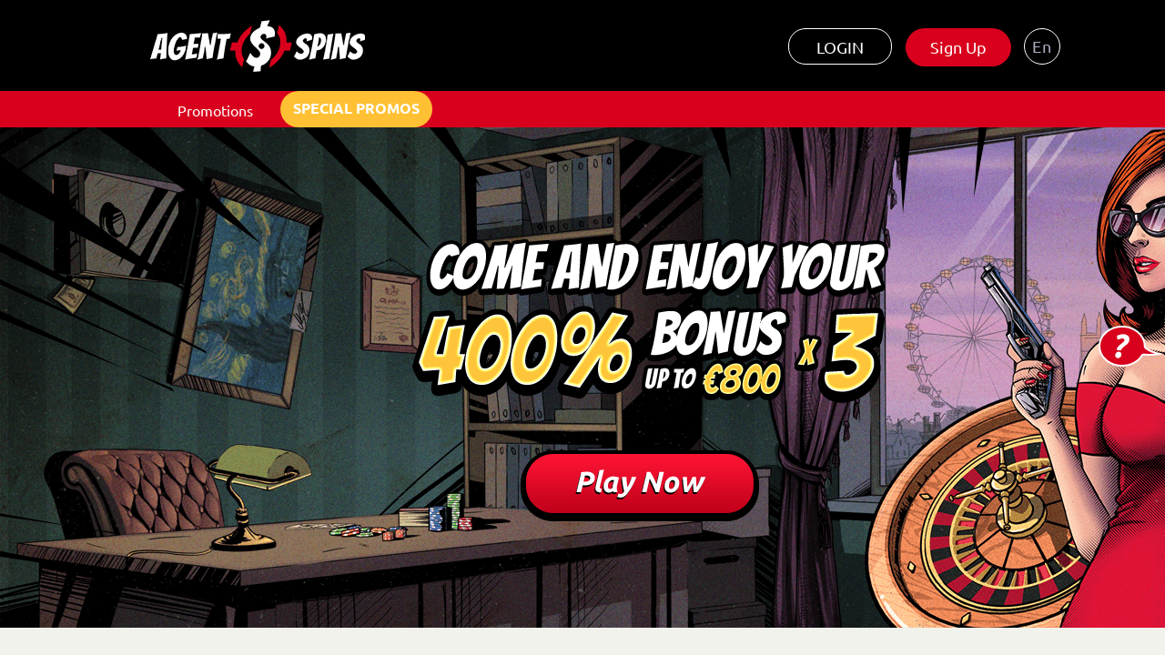 Agent Spins review Screenshot Agent Spins review Screenshot