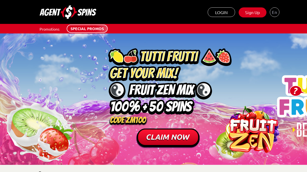 Agent Spins review Screenshot Agent Spins review Screenshot