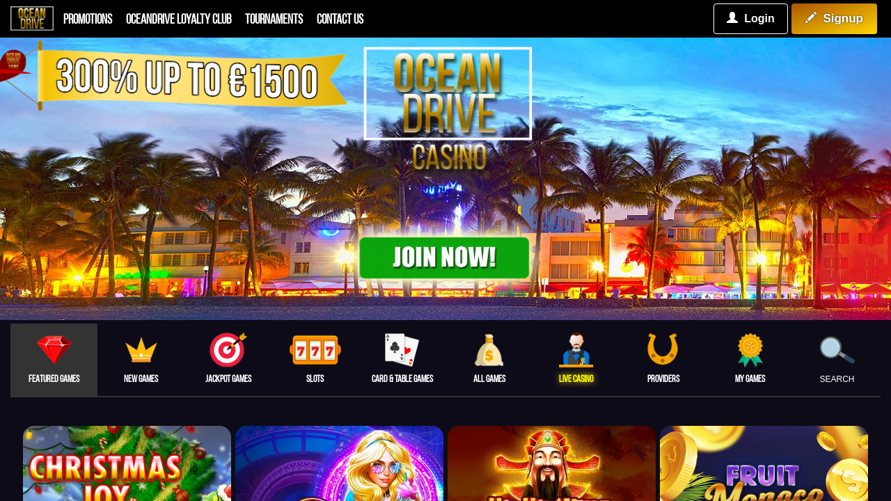 Ocean Drive Casino review Screenshot Ocean Drive Casino review Screenshot