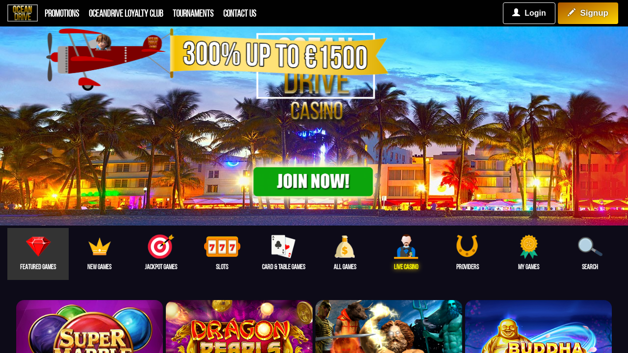 Ocean Drive Casino review Screenshot Ocean Drive Casino review Screenshot