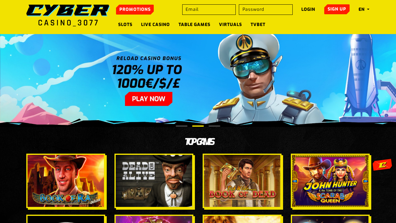 CyberCasino 3077 review Screenshot CyberCasino 3077 review Screenshot