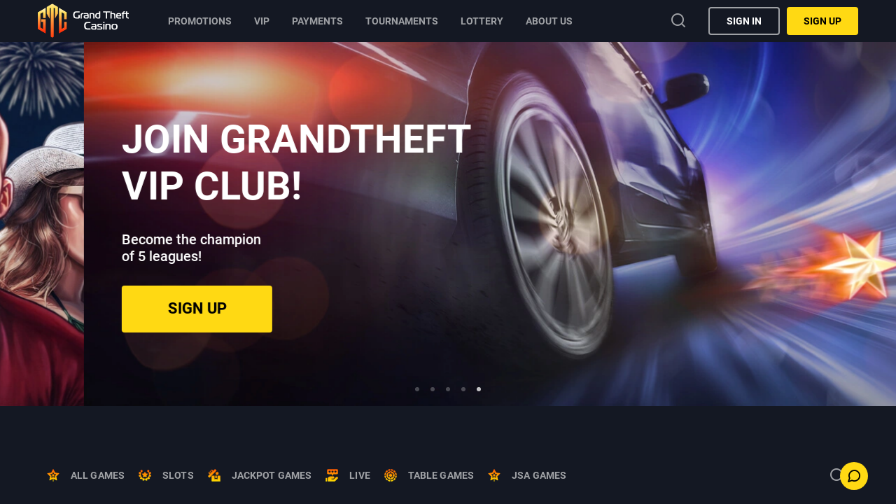 Grand Theft Casino review Screenshot