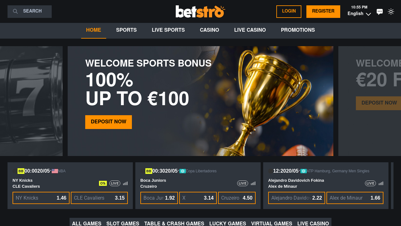 Betstro review Screenshot