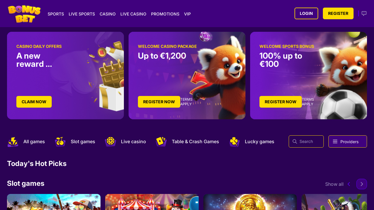 Bonusbet review Screenshot