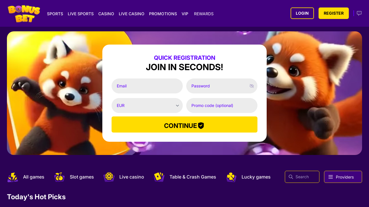 Bonusbet review Screenshot