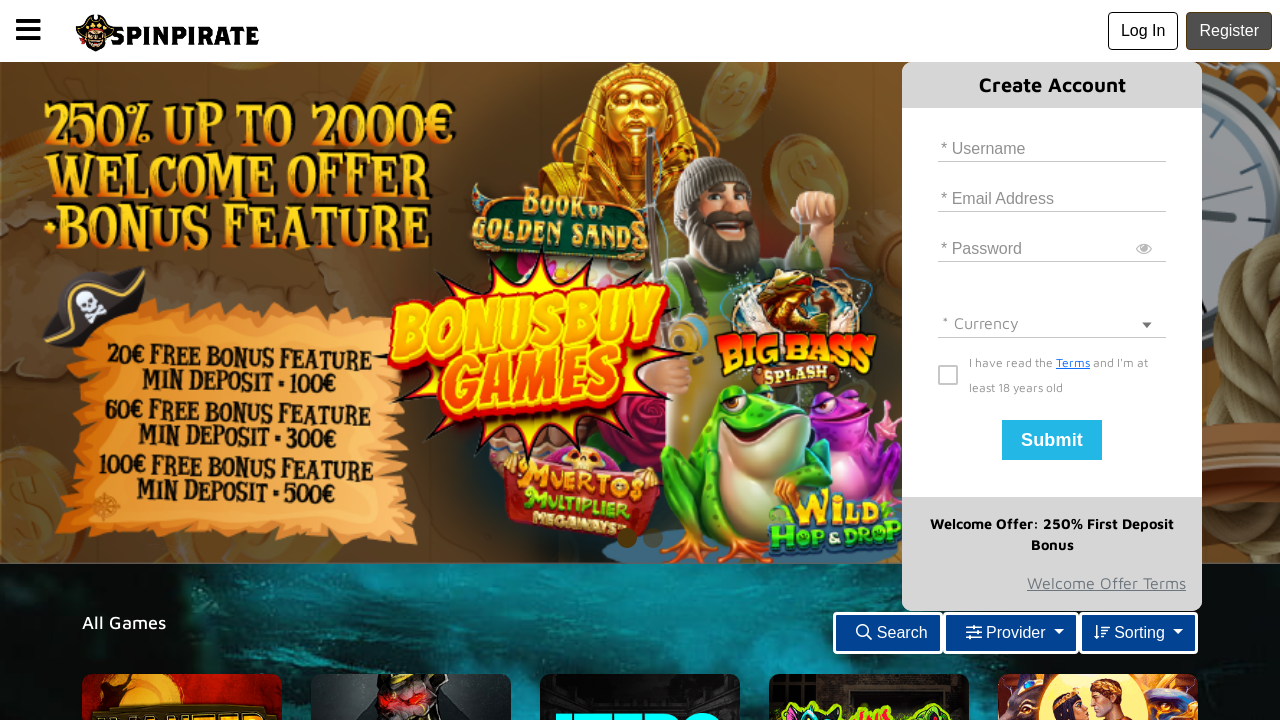 Spinpirate review Screenshot