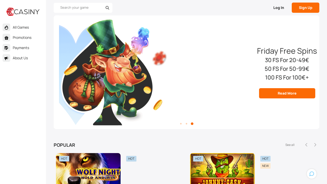 Casiny Casino review Screenshot Casiny Casino review Screenshot