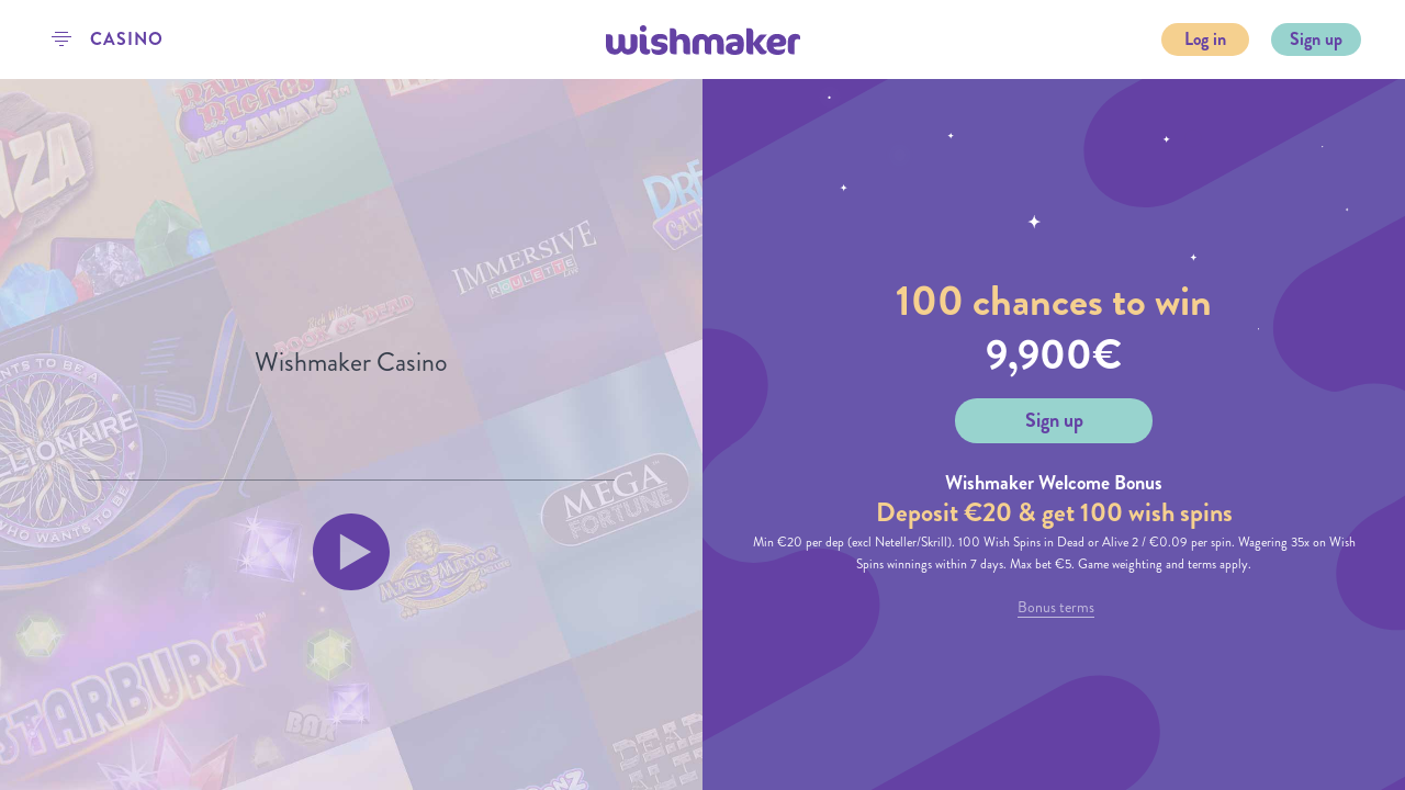 Wishmaker Casino review Screenshot Wishmaker Casino review Screenshot
