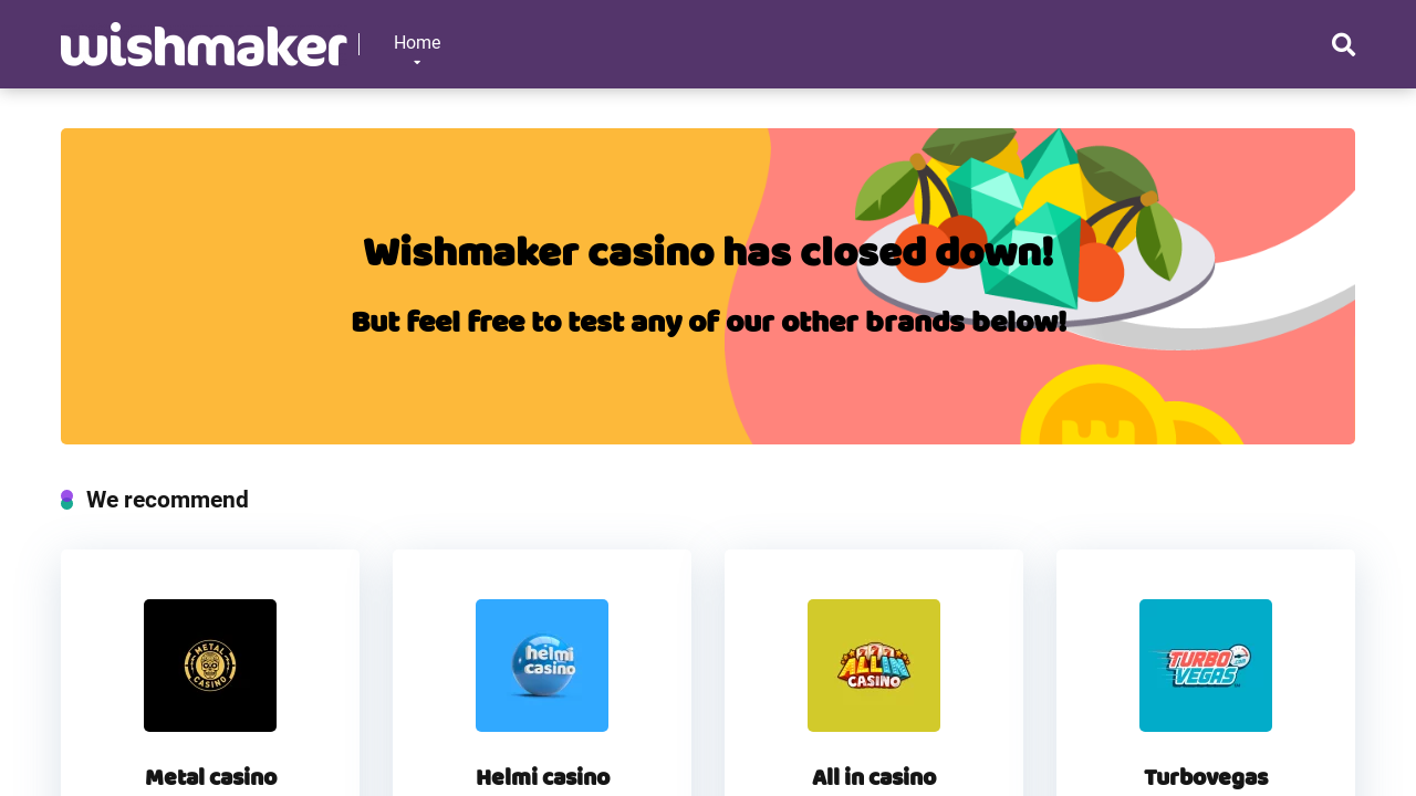 Wishmaker Casino review Screenshot Wishmaker Casino review Screenshot