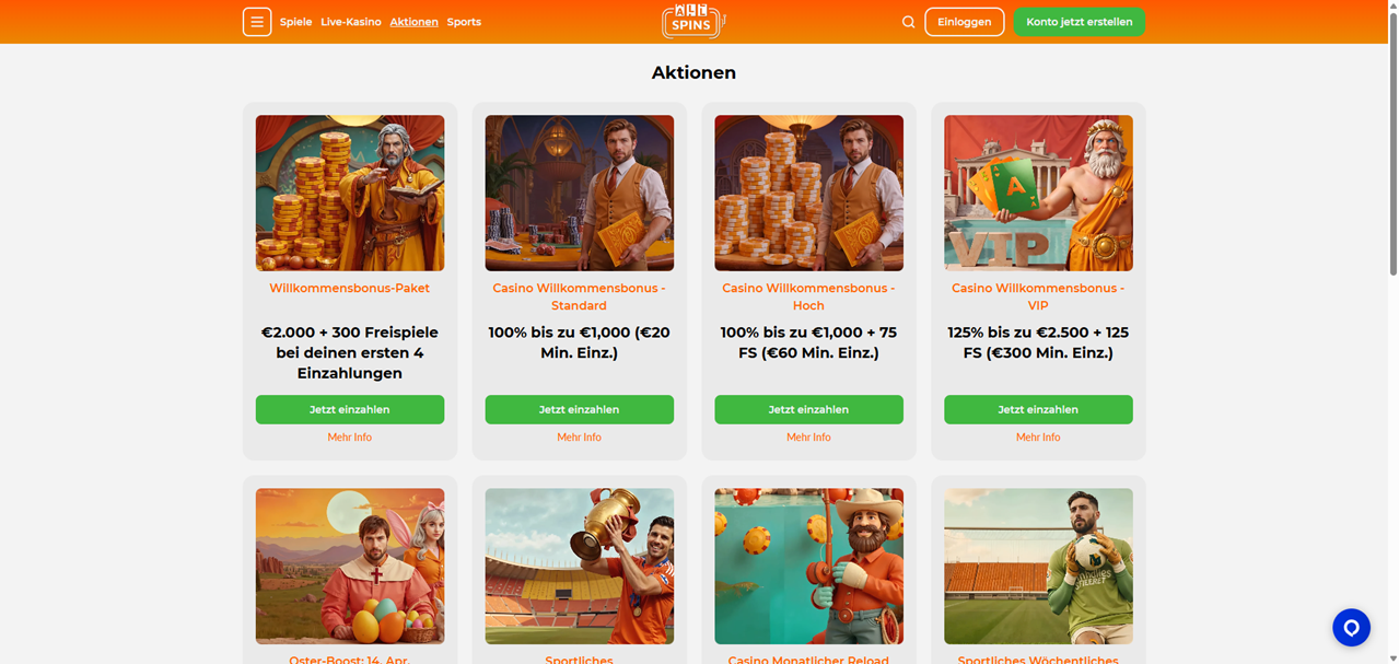 AllSpins review Screenshot
