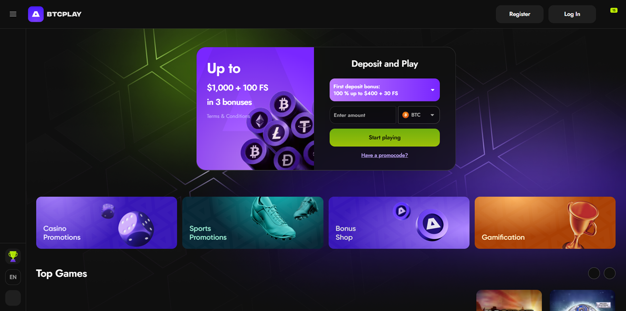 BTCPlay review Screenshot