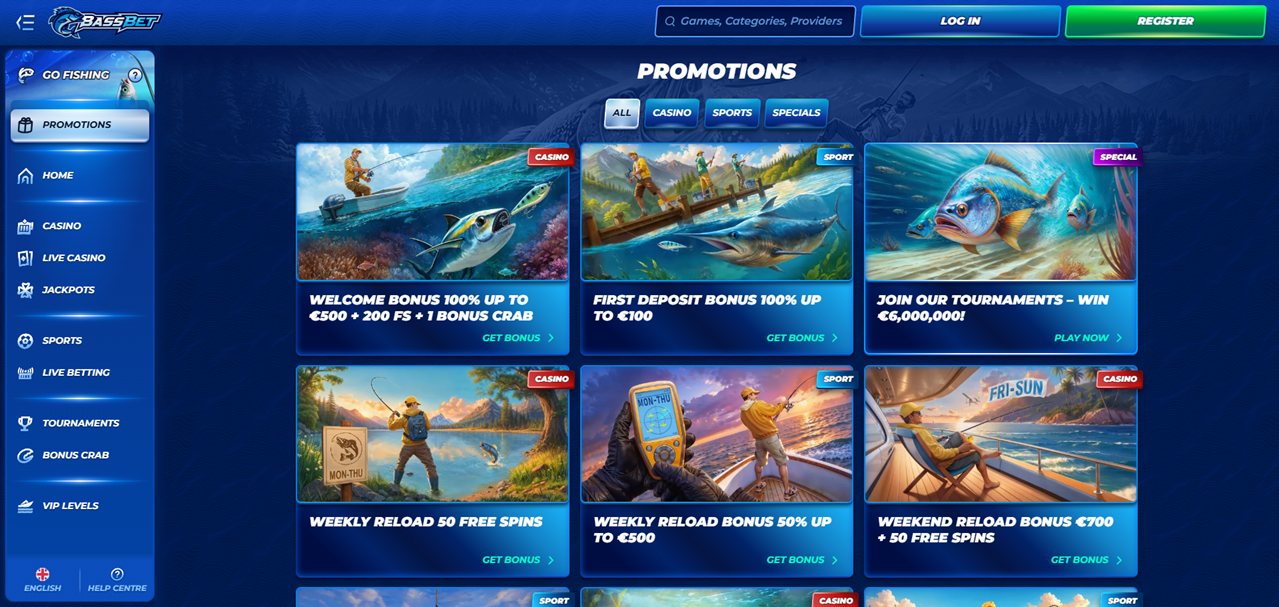 BassBet review Screenshot