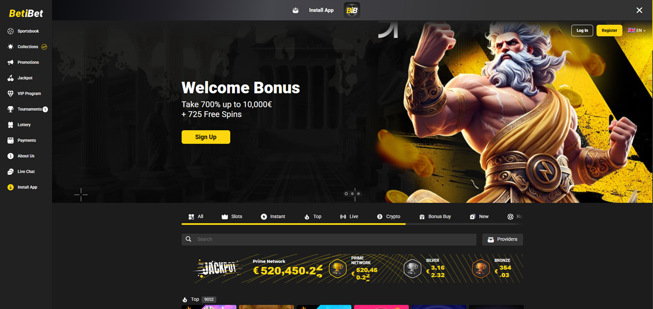 Betibet review Screenshot