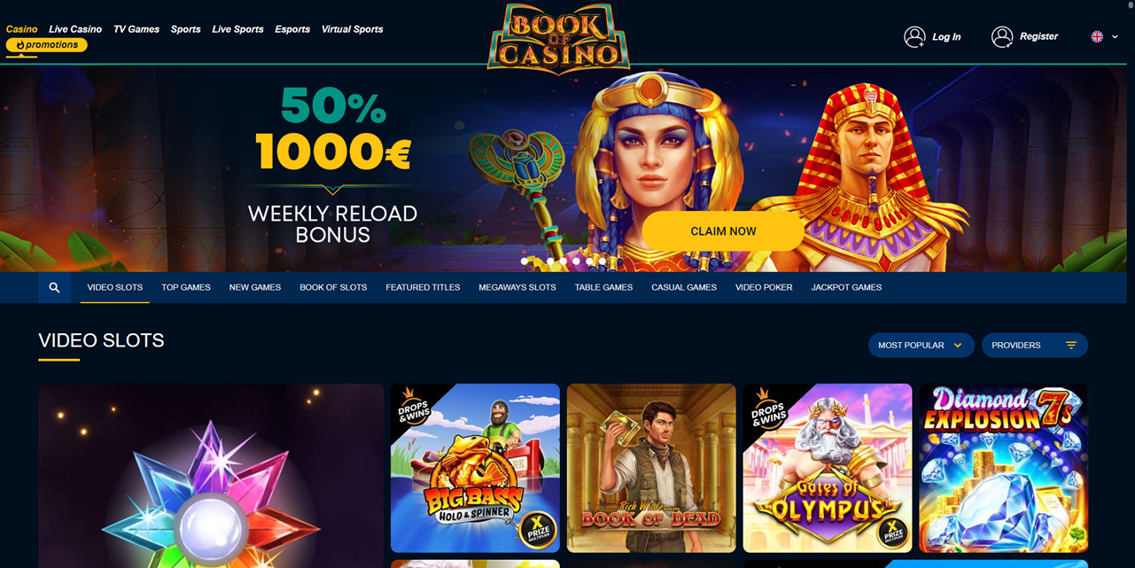 BookOfCasino review Screenshot