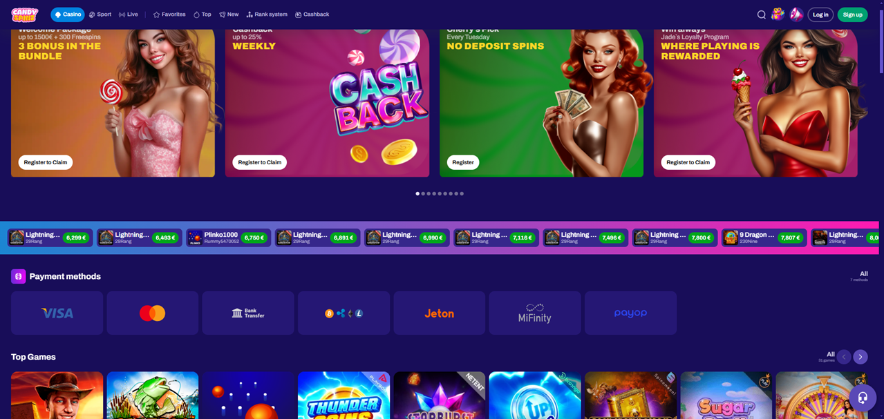 CandySpinz review Screenshot