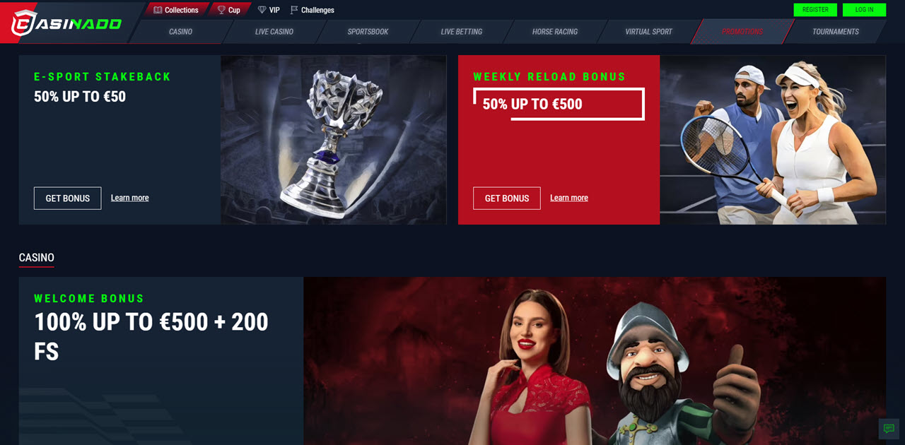 Reseña de Casinado Screenshot