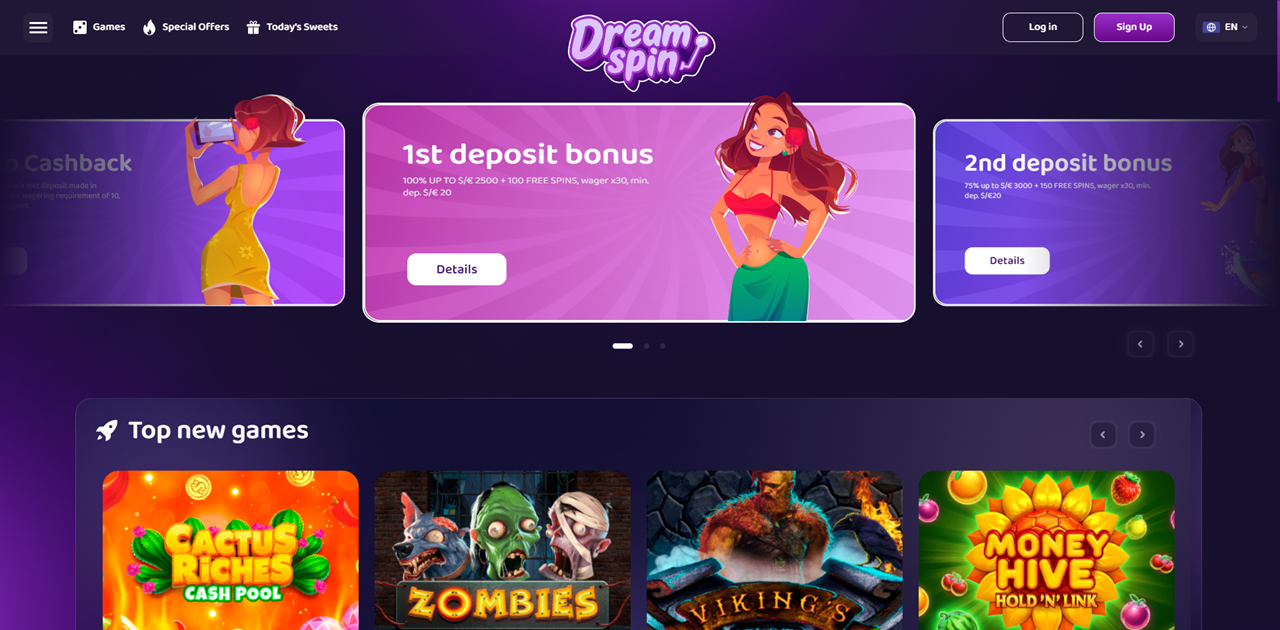 DreamSpin Casino review Screenshot DreamSpin Casino review Screenshot