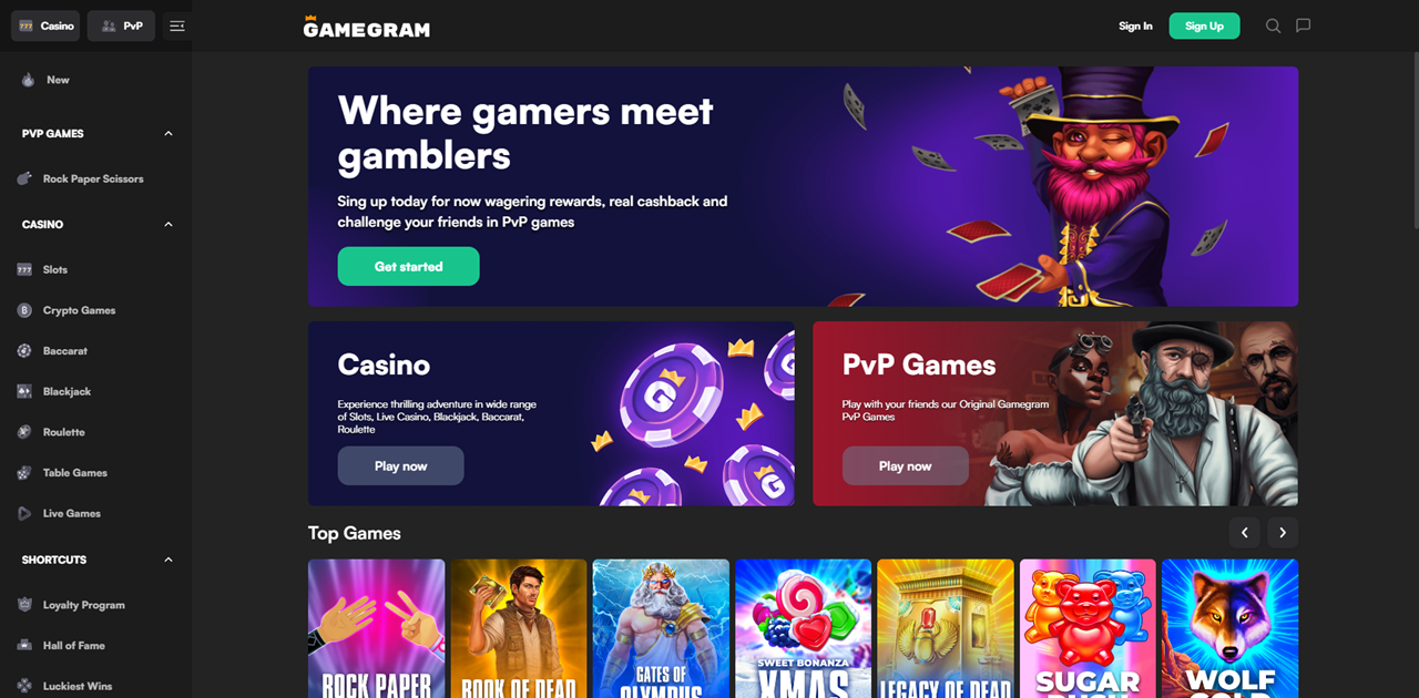Gamegram Casino review Screenshot Gamegram Casino review Screenshot